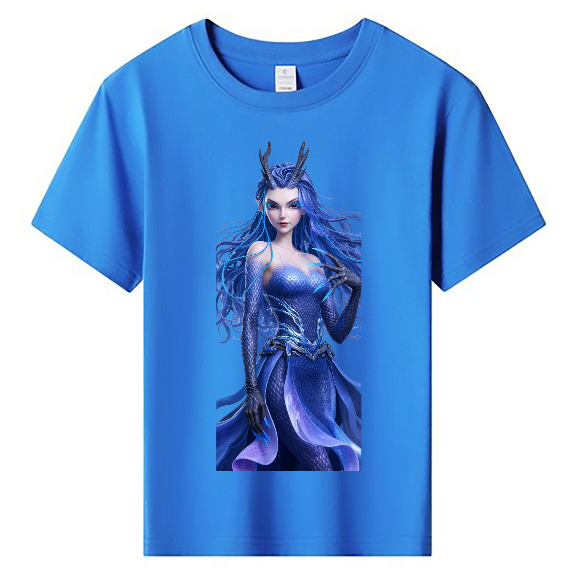 （画像用） Ne Zha 2 ナタ 魔童の大暴れ 綿100％キッズTシャツ（フロントプリント）